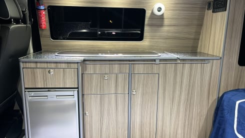 Hector – 2 berth Volkswagen T6 LWB 2016 ( awning sleeps additional 2 persons ) 