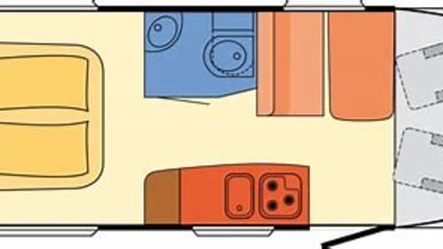 Geweldige camper – A great camper with a wonderful queen-size bed