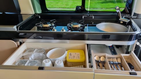 Perfect uitgeruste camperbus Mercedes Marco Polo Horizon