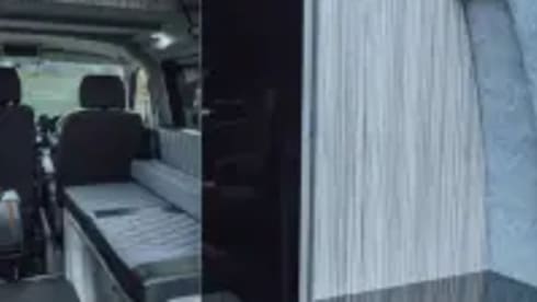 Grey – Volkswagen Camper mit 4 Schlafplätzen Brandneuer Umbau