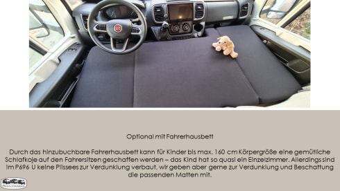 der U – (T) Floor plan with rear seating group: Pilote P696 U Evidence