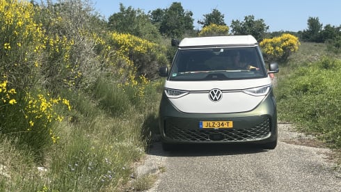 e-ventje – 2ps  electrische VW camper uit 2025 (ID buzz pro 210 kw) 