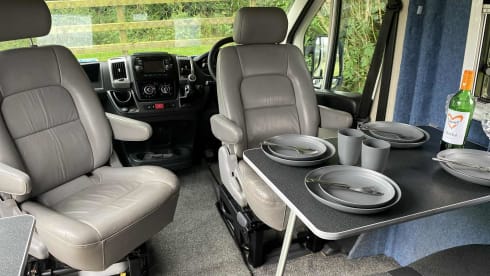 Meet Socks our 2 + 2 berth 2015 Fiat Ducato 
