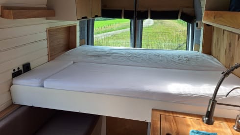Off-grid self-built camper van from 2014