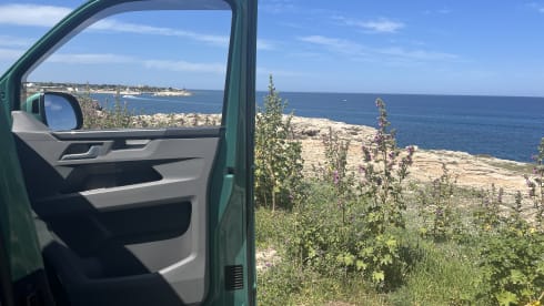 FREE MILEAGE! Travel with this VW California Ocean Bulli T6.1