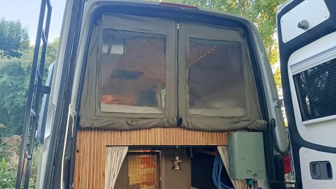 Luxury off-grid Sprinter with unique, bohemian interior! Winter camping