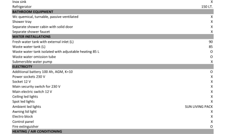 6 berth Sun Living A49DP