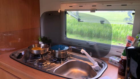 Camper Coby – 6p Bergland Alcove from 2010, especially for tall people!