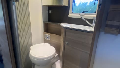 4 person modern and spacious, well-equipped camper.