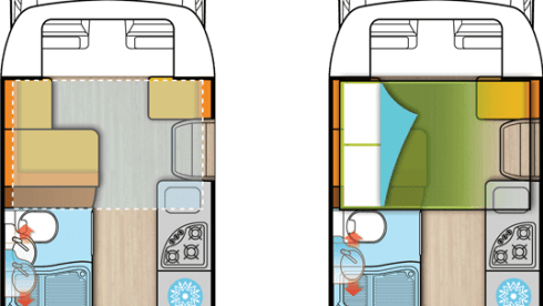 Luxury motorhome with length beds