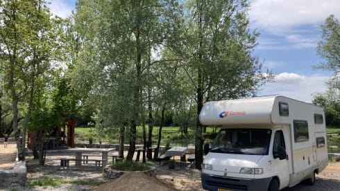 6p family camper with bunk beds