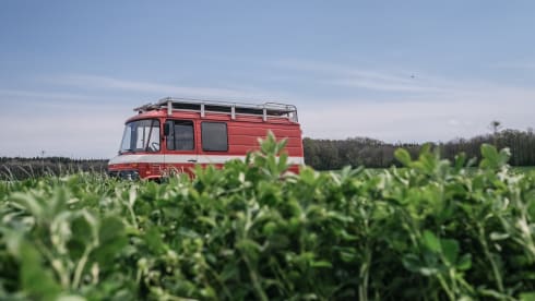 Pablo – Fire brigade bus & sturdy camper for your next adventure
