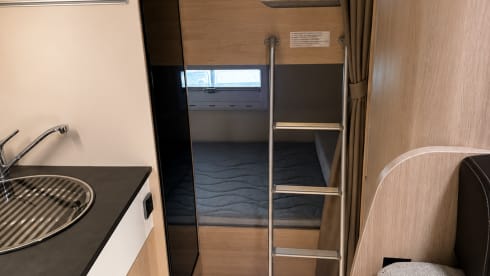 Karina the Road Rambler – 6 berth Chausson alcove from 2019