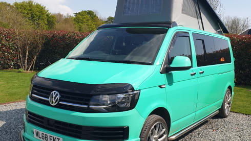 Scooby LWB – DOG FRIENDLY VW CAMPERVAN WITH ALL THE EXTRAS  FOR A GREAT HOLIDAY