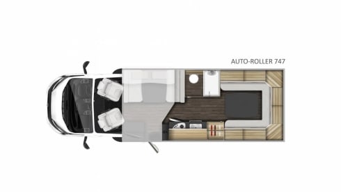 Roller Team 747 – 6-Bett-Roller-Team teilintegriert ab 2021
