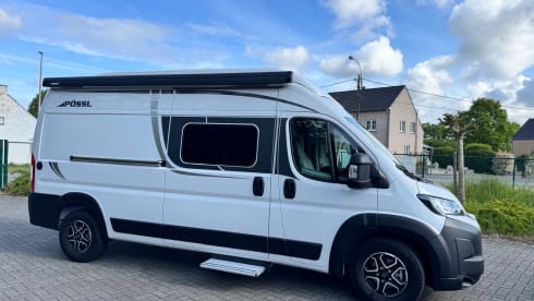 Van Voyage – Gloednieuwe Possl 2Win R met hefdak(2026) compacte luxe met grote badkamer