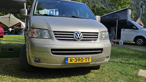 Volkswagen extended camper van sleeps 2 people