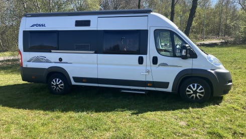  Pössl 2Win Fixed bed, Air conditioning, Single beds - Kingsize bed