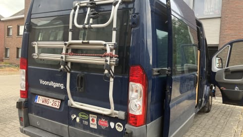 Blauwe schevie – Campervan
