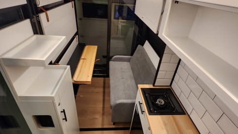 Onopvallende camper – 3p Volkswagen bus from 2020