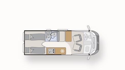 Moustache – 2-Personen-Dethleffs-Bus aus dem Jahr 2024