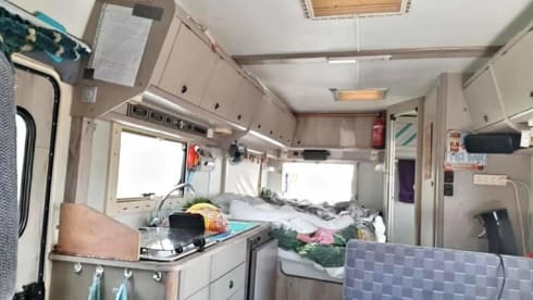 Spacious hip retro 4p Fiat Ducato 280 camper from 1990