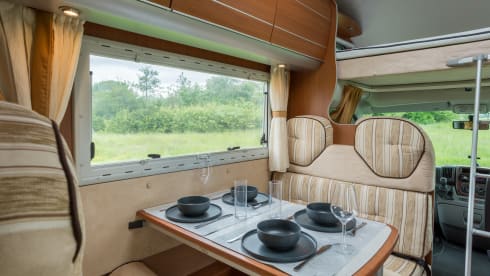 Available again for the summer. Relax with a luxury 4-6 person camper on your trip