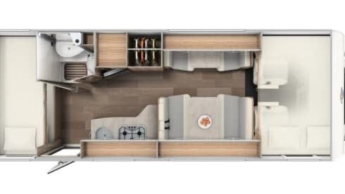 Rupelcamper – 6p Carado alcove from 2019