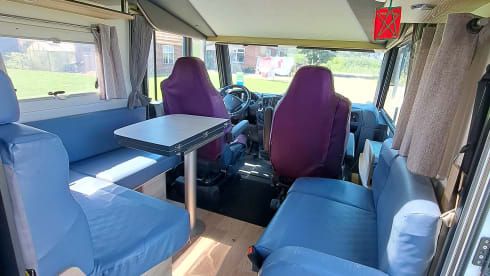 Family camper with bunk beds