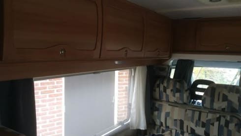 Dinghy  – Very neat and cozy camper for 2 people with sufficient storage space.