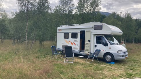 Compacte 6 persoons familie camper