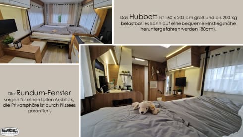 der U – (T) Floor plan with rear seating group: Pilote P696 U Evidence