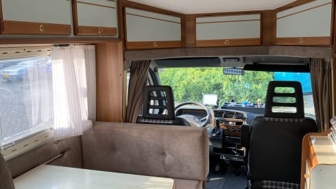 Comfortable retro touring camper.