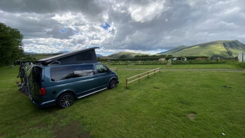 Bluey the Transporter Heeler – VW T6 Petrol Blue, 4-Berth