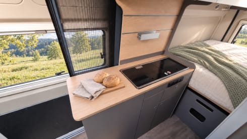 Luxury LMC campervan for two with automatic transmission, e-bikes, and off-grid freedom