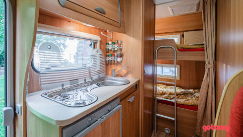  Chausson Flash 03 – Comfortable family camper with bunk beds