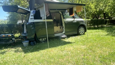 e-ventje – 2ps  electrische VW camper uit 2025 (ID buzz pro 210 kw) 