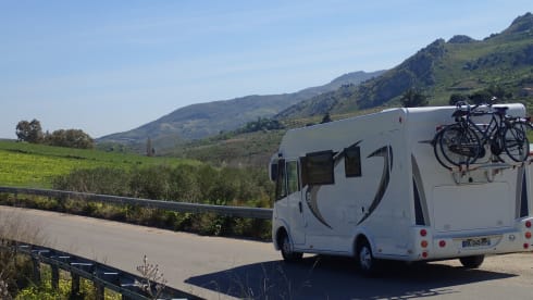 Luxury Integrated motorhome for rent in central France