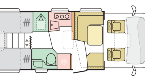 Camper Clocky – 5p Adria Matrix Semi-Integral from 2024