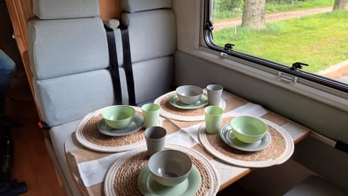 Nice 6-person alcove camper for rent