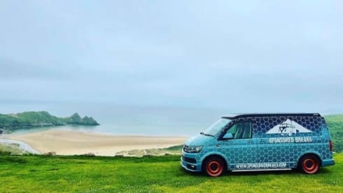 Sponsored Breaks – Free breaks for the most deserving! 4 berth Volkswagen Campervan from 2018