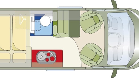 3-Sitzer Chausson Kompaktwagen