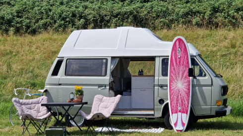 Restored Volkswagen T3 campervan from 1987