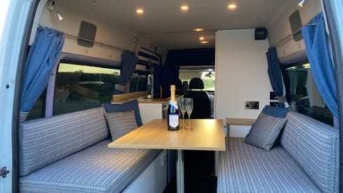 Helga – 2 berth Ford campervan with bathroom off-grid