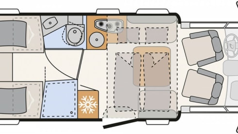 STAR – NEU (Baujahr 2022) Dethleffs TREND90 7057 EB
