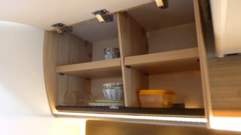 Billy – Hymer Carado with length beds, very suitable for tall people