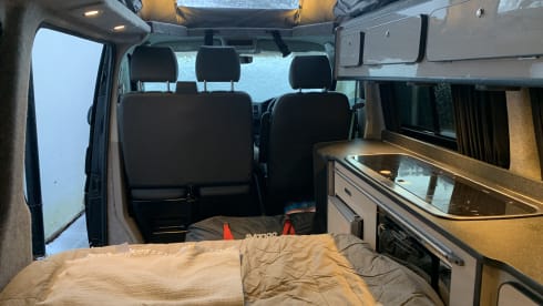2017 long wheel base, 4 berth VW camper van. 