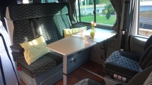 Ford Nugget Westfalia with pop-up roof