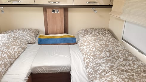 A fully equipped camper for wonderful camping holidays.
