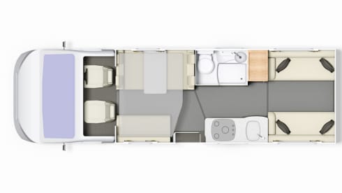"Gigi" – Elddis Autoquest 196. 6 Berth, 6 Seatbelt family friendly!